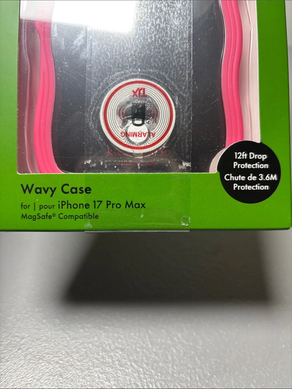 Kate Spade iPhone 17 Pro Max Case w/MagSafe Wavy Pink w/ Mirror